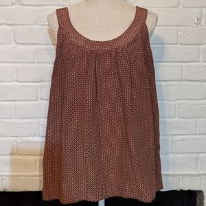 Banana Republic Orange Sleeveless Blouse